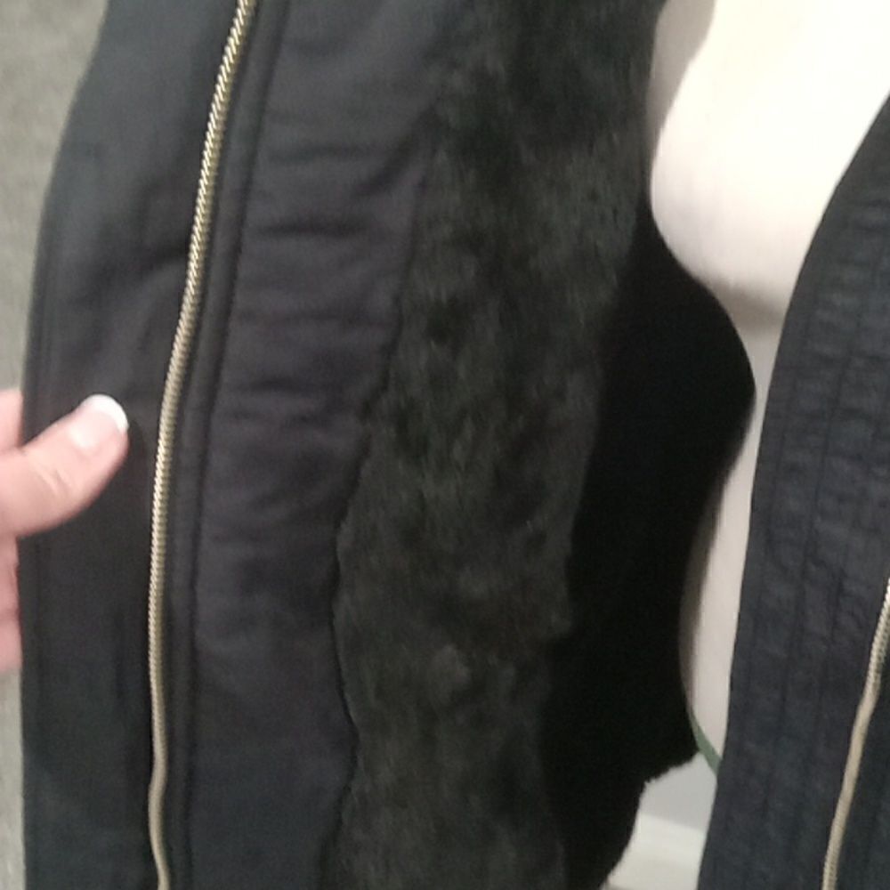 Banana Republic  winter coat w faux shearling lining. zip & button closure XL - Picture 5 of 7